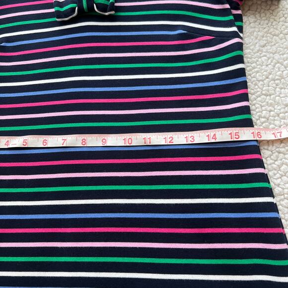 Talbots 100% Cotton Multi Stripe Dress Small - Picture 10 of 11